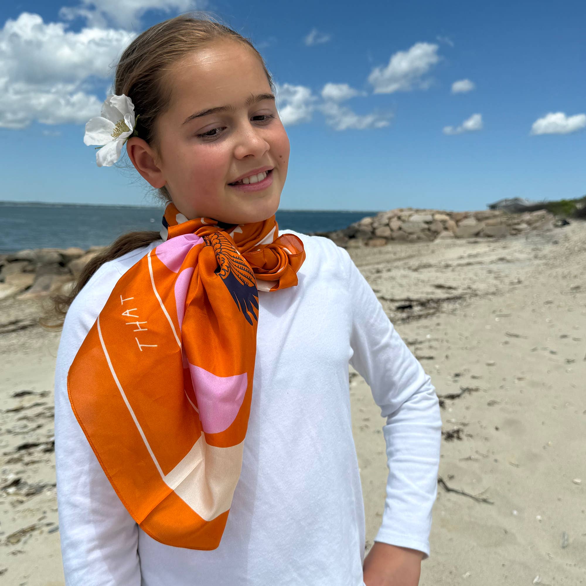 Soar & Sing Scarf | Silk Habotai Scarf |