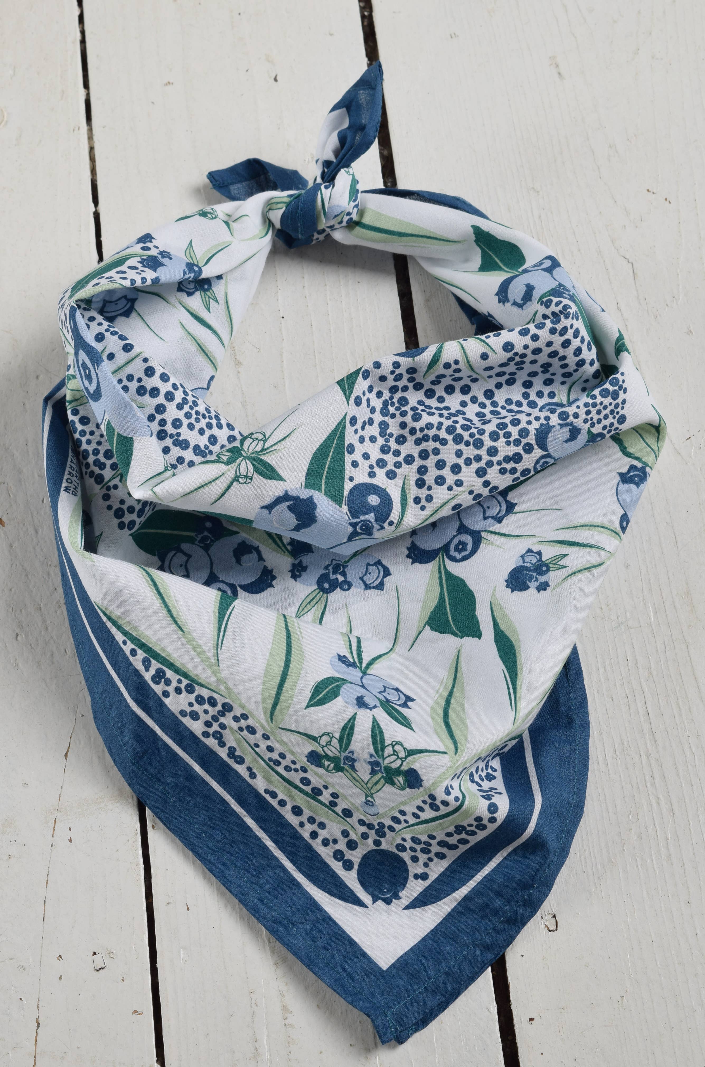 Wild Blueberry Bandana - 100% Cotton - Handkerchief