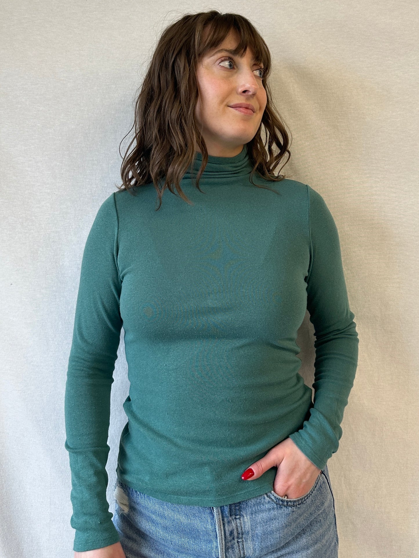 Whidbey Turtleneck | Teal