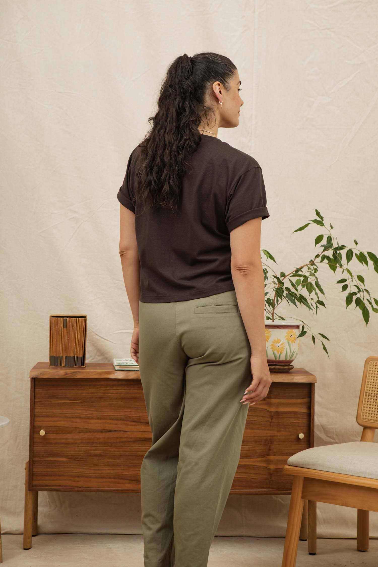 Recycled Boxy Tee | Truffle