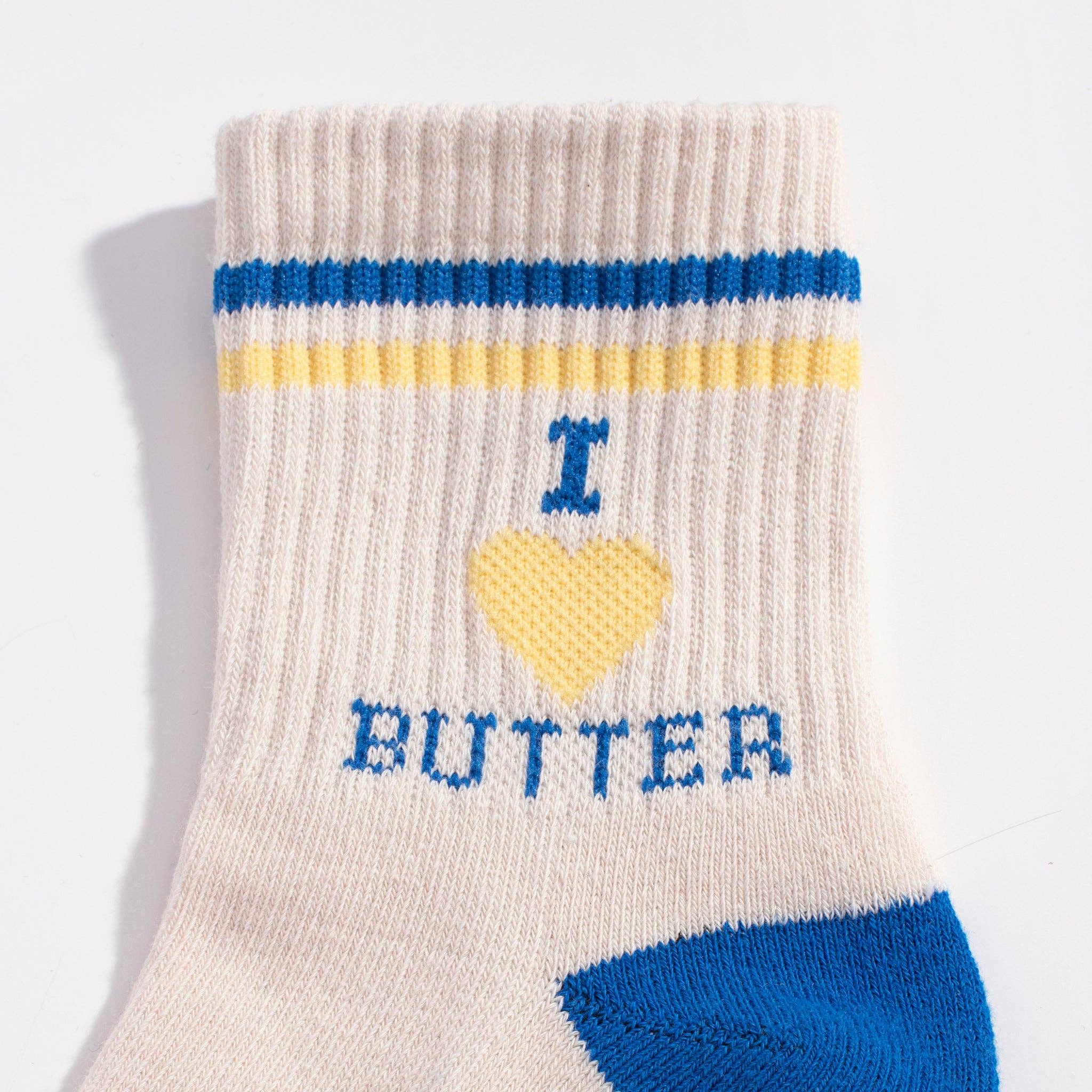 I Heart Butter Quarter Crew Socks