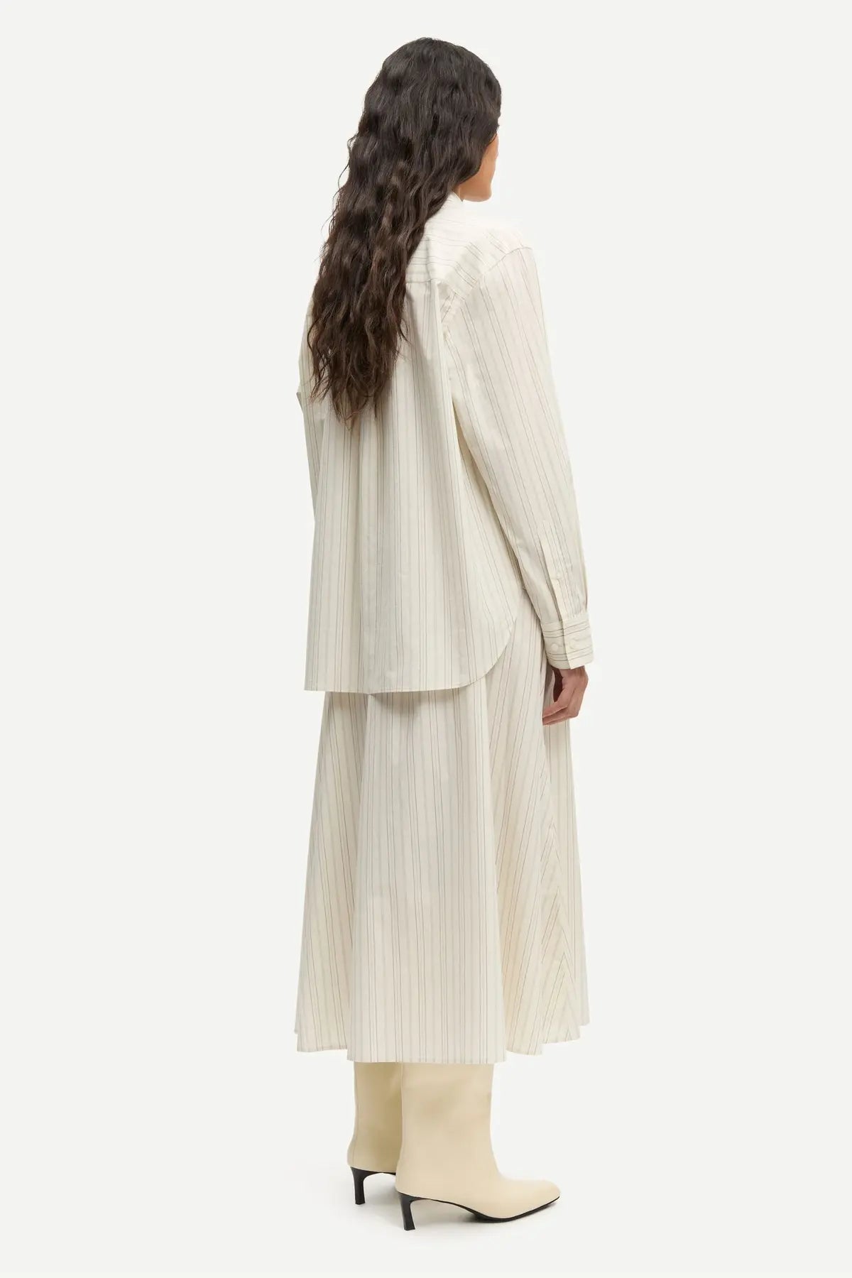Salova Pocket Shirt | Bone Stripe