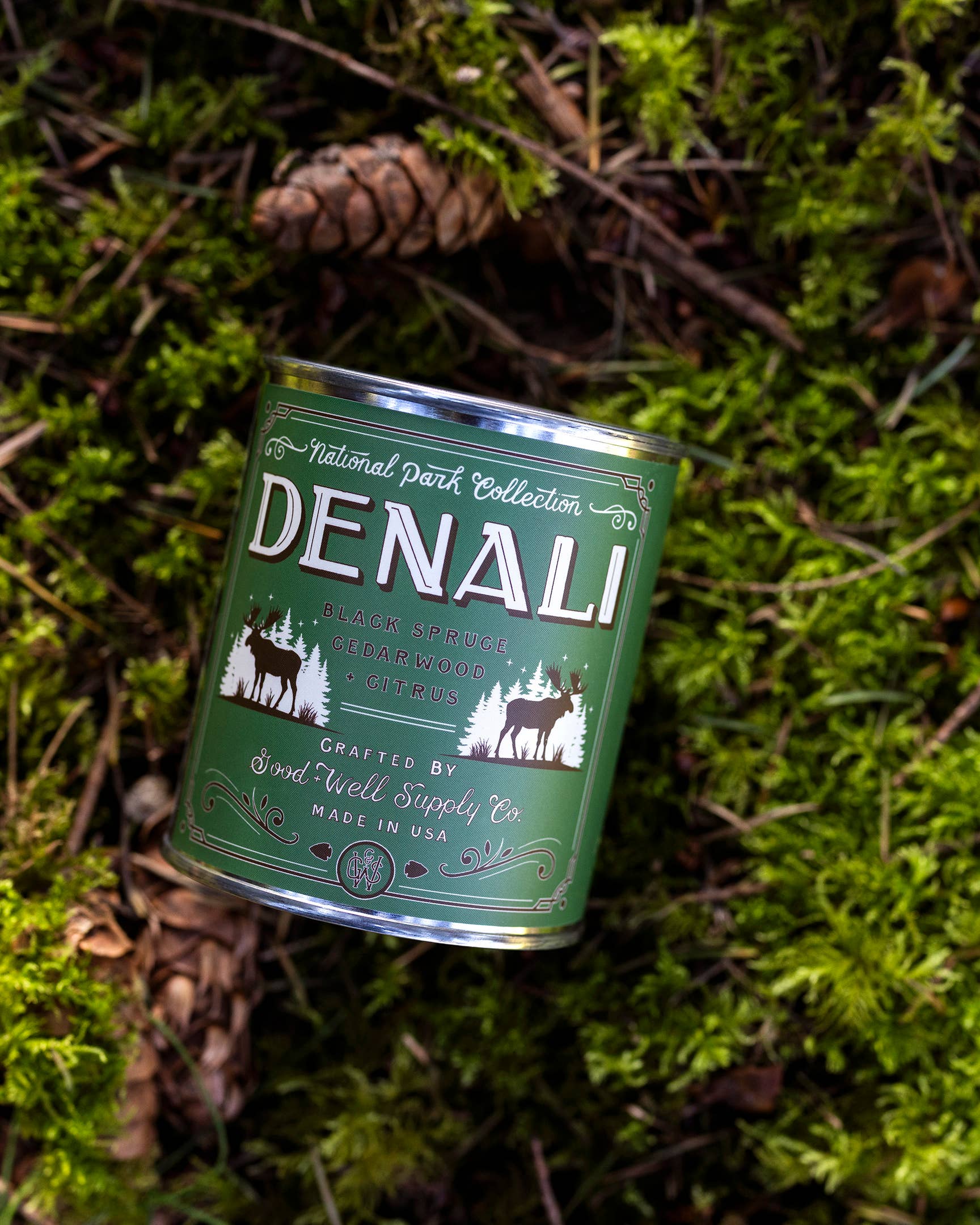 Denali National Park Candle: 1/2 Pint / Cotton Wick
