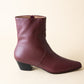 Mae Ankle Boot | Burgundy