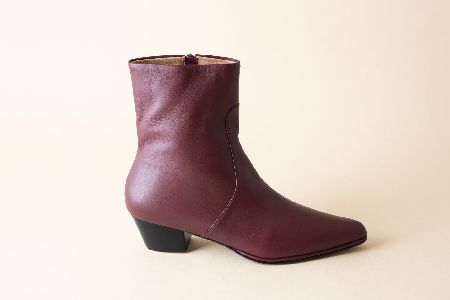 Mae Ankle Boot | Burgundy
