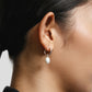 Pearl Hoops | Sterling Silver