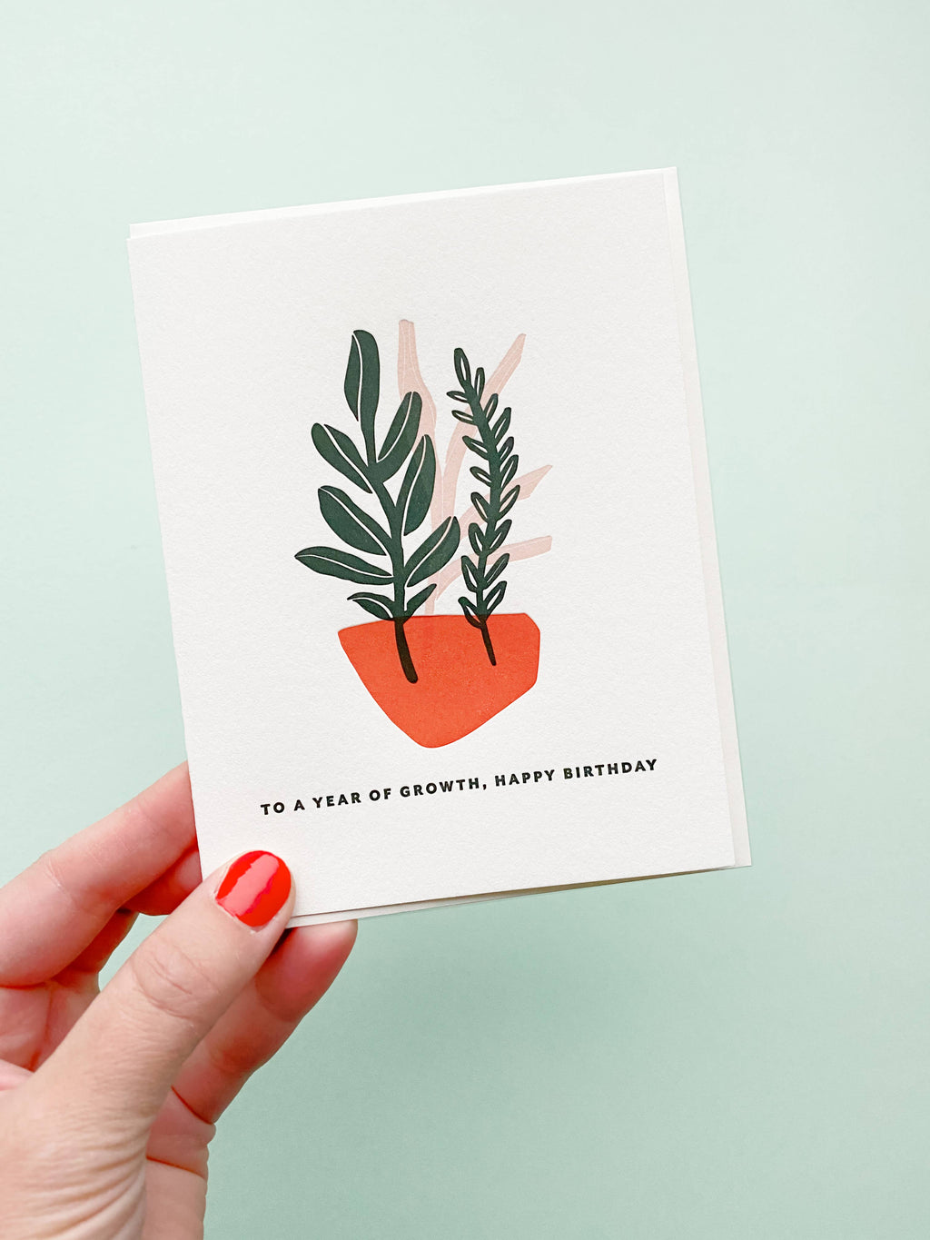 Year of Growth - Letterpress Birthday Greeting Card