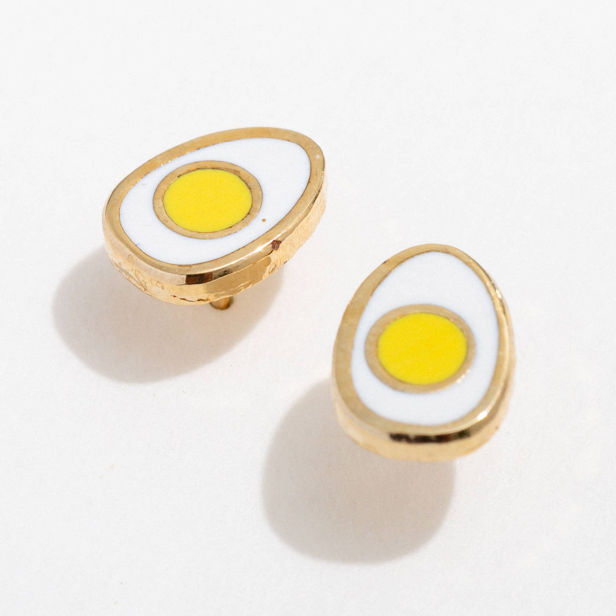 Egg Enamel Stud Earrings