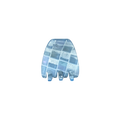 Mini Hair Claw Clip | Aquamarine Tile