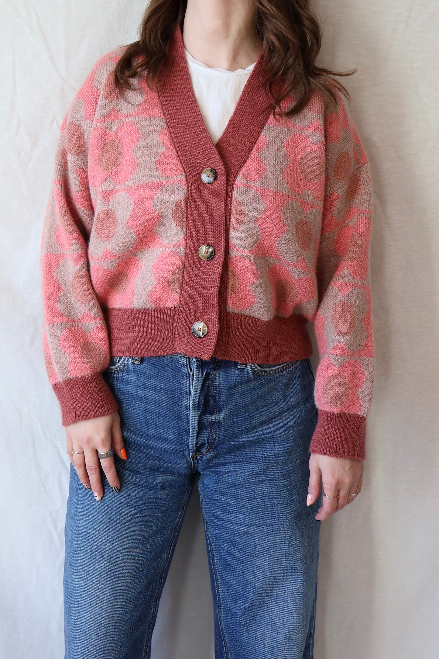Pomo Cardigan | Pink Floral