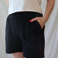 Emily French Terry Short | True Black