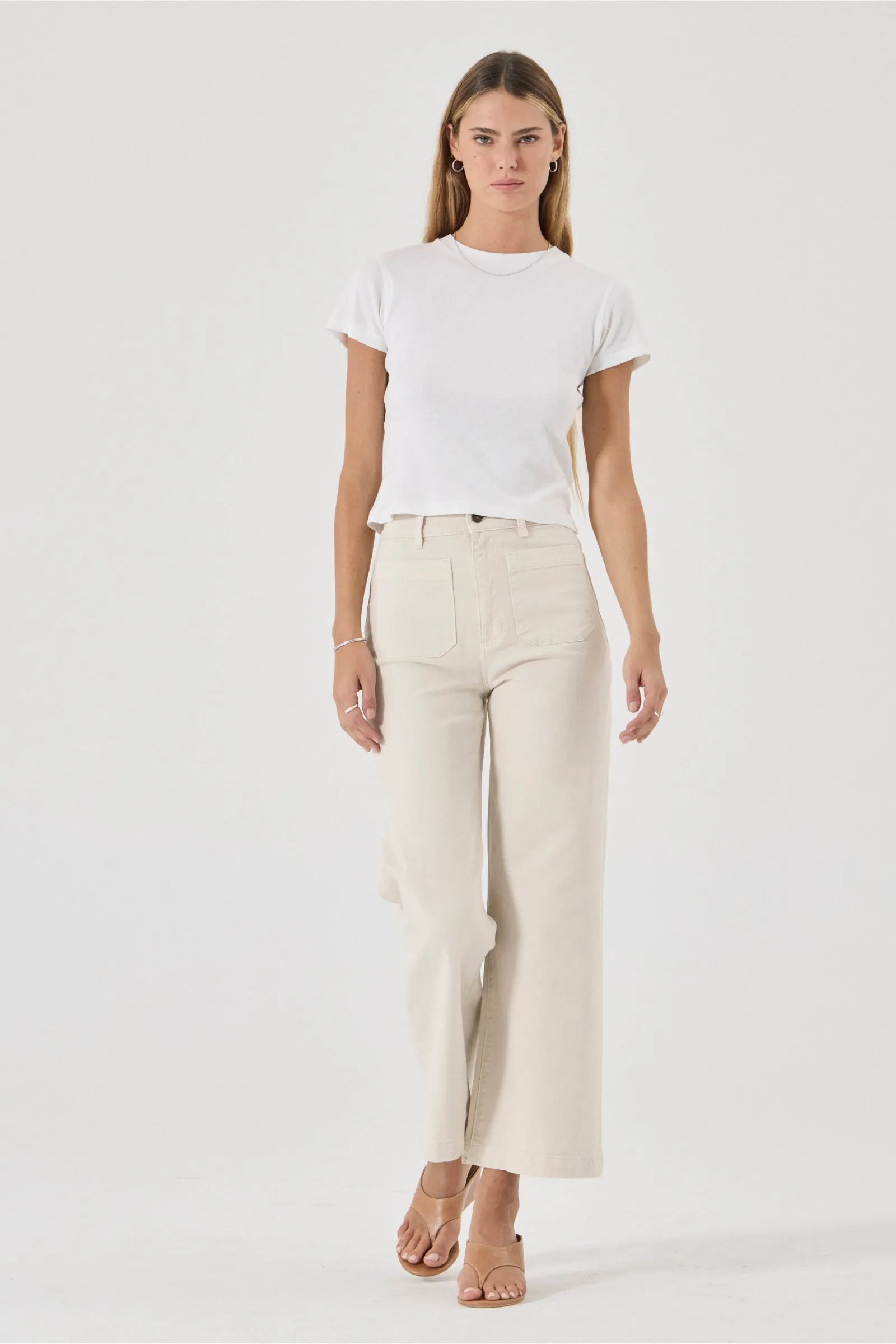 Sailor High-Rise Wide Leg Jeans | Off White
