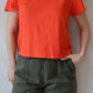 Cropped Ojai Tee | Poppy Red