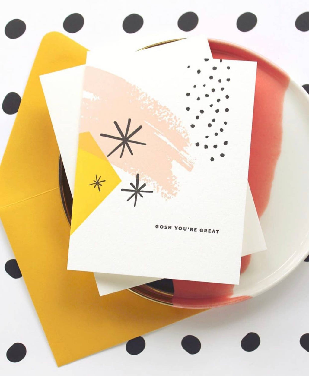 Gosh You're Great - Letterpress Friendship Card
