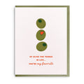 Olive The Things, Letterpress Friendship Greeting Card
