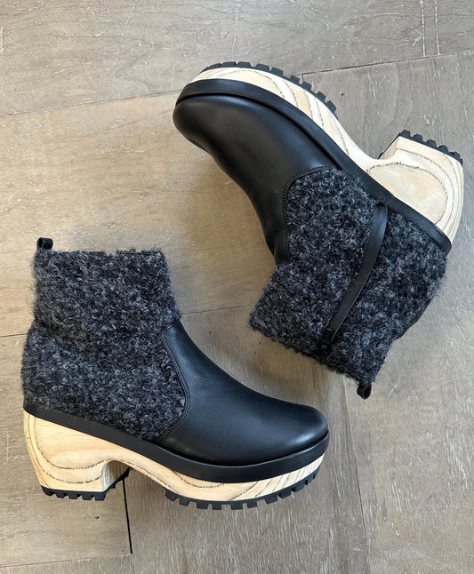 Lana Clog Boot | Charcoal