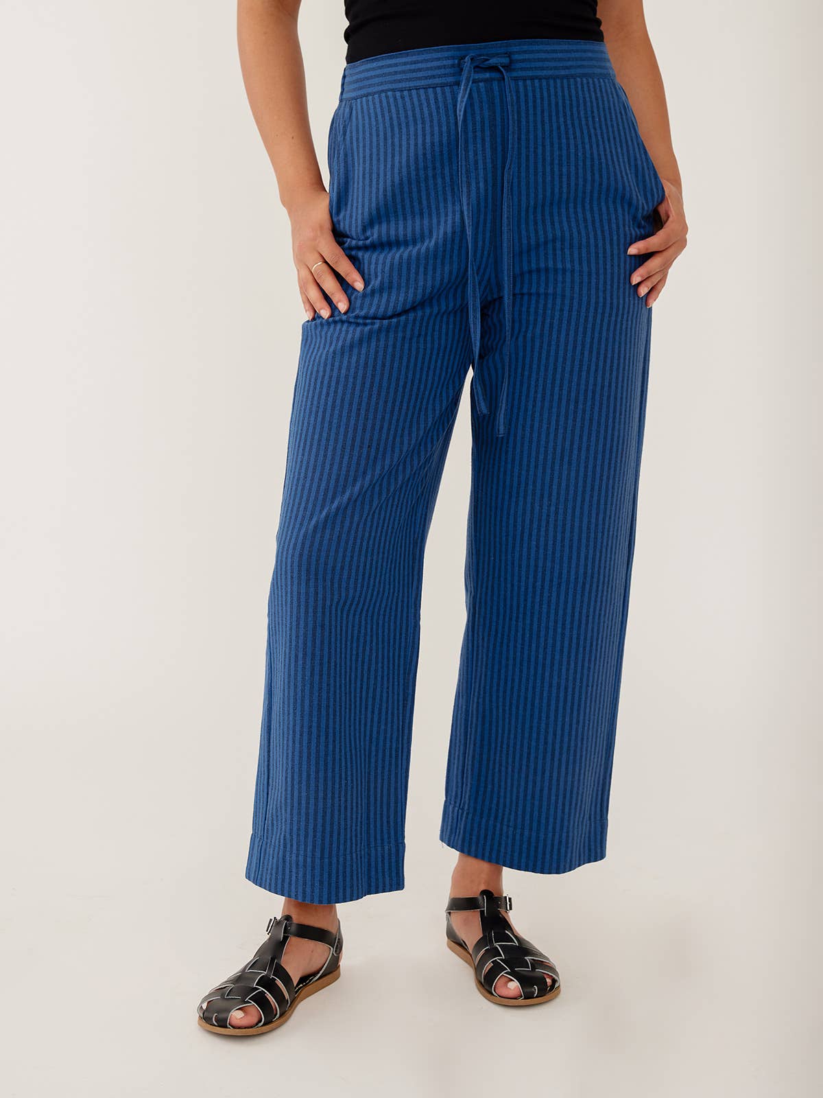 Emmy Pant Cerulean Stripe