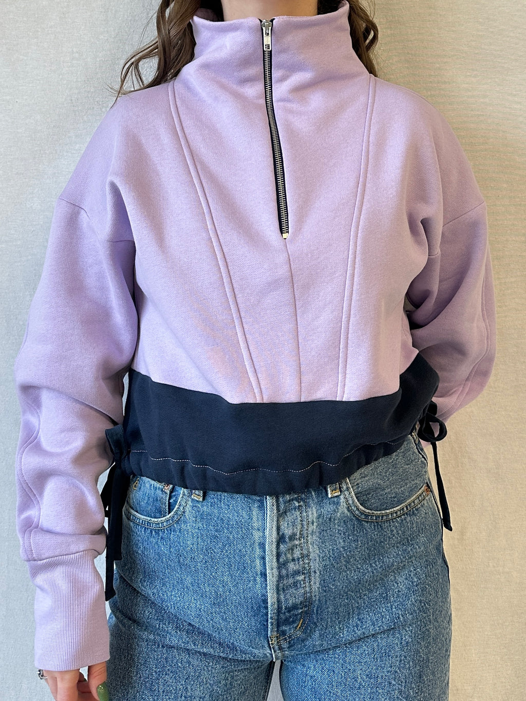 Jaro Cropped Sweatshirt | Lilac