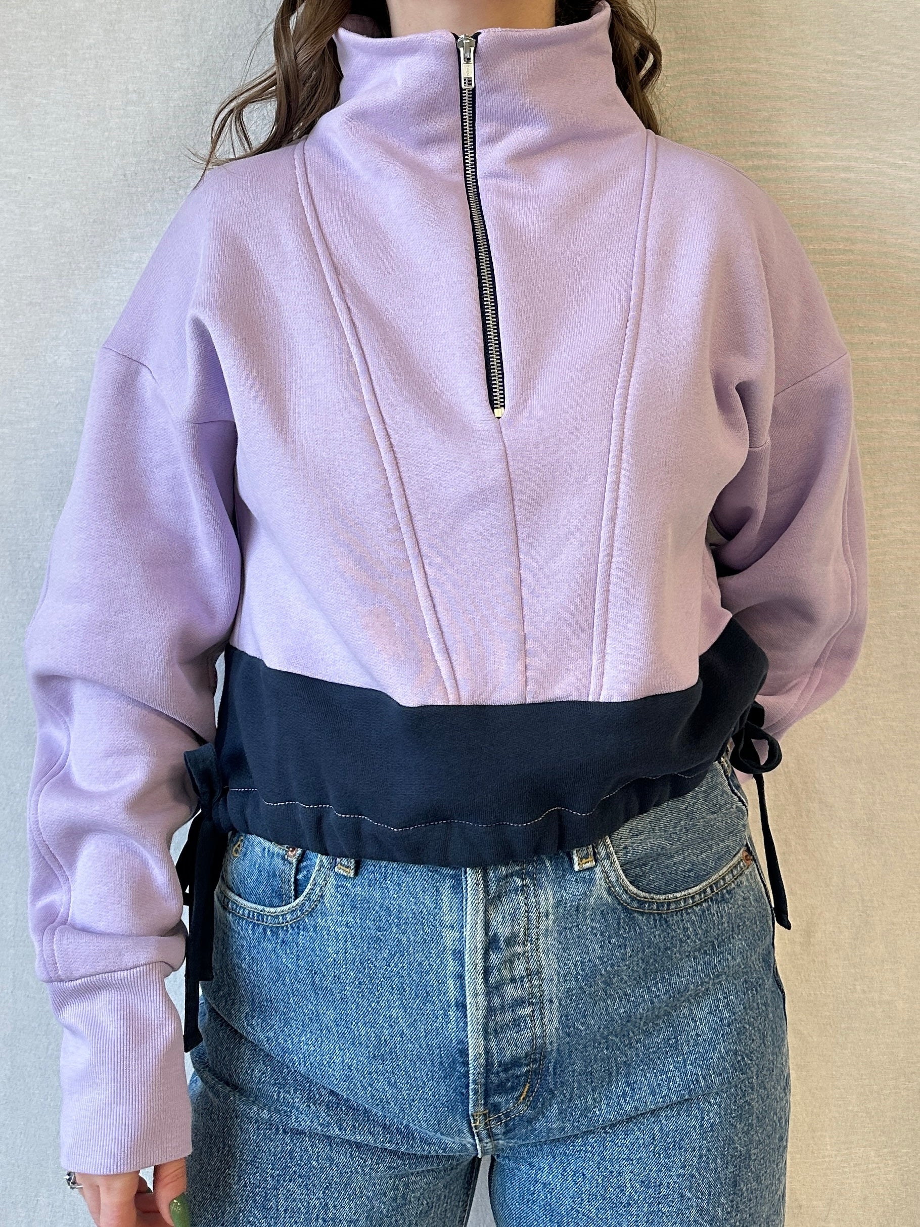 Jaro Cropped Sweatshirt | Lilac