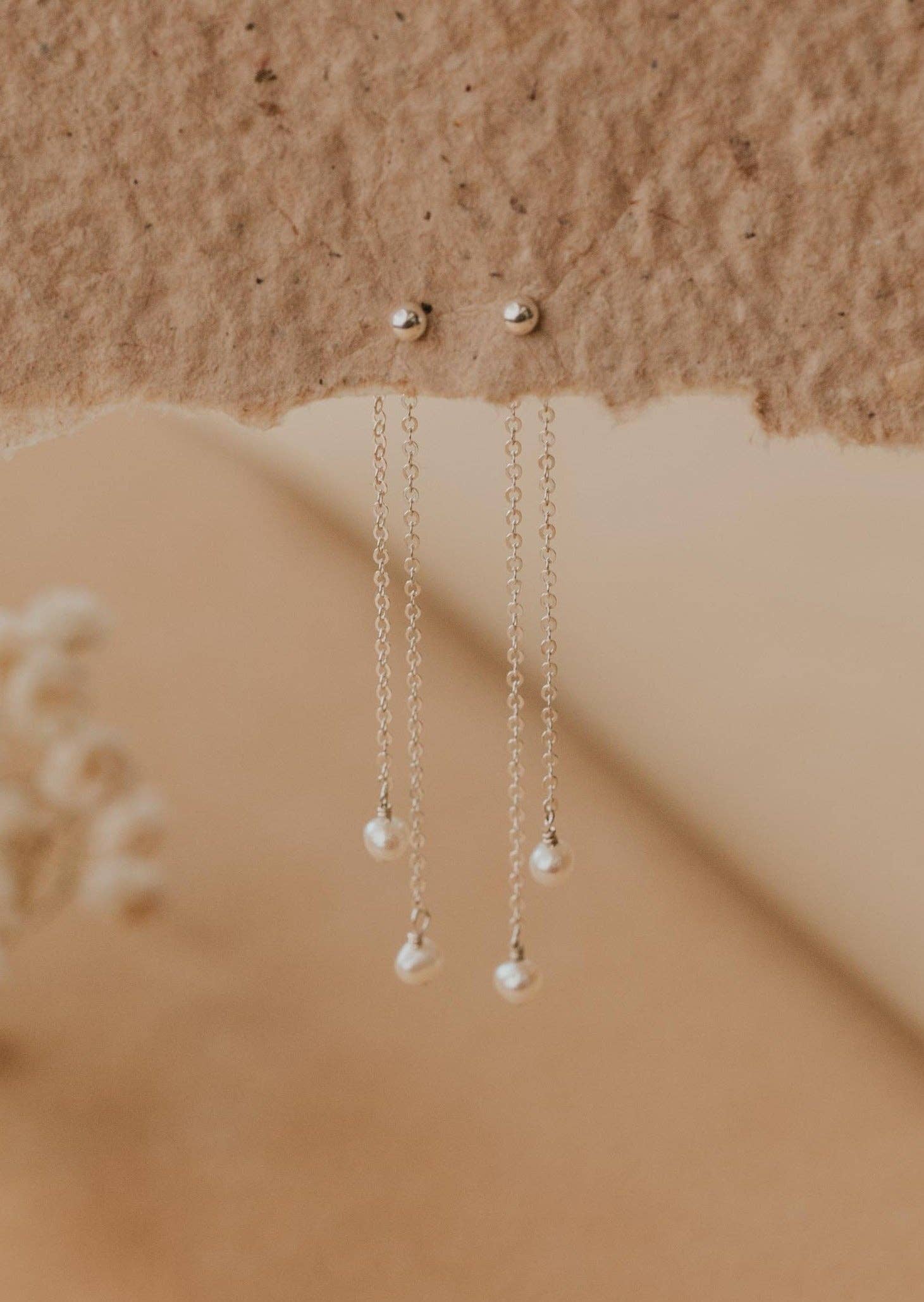 Pearl Fringe Backdrop: 14kt Gold Fill | Hello Adorn
