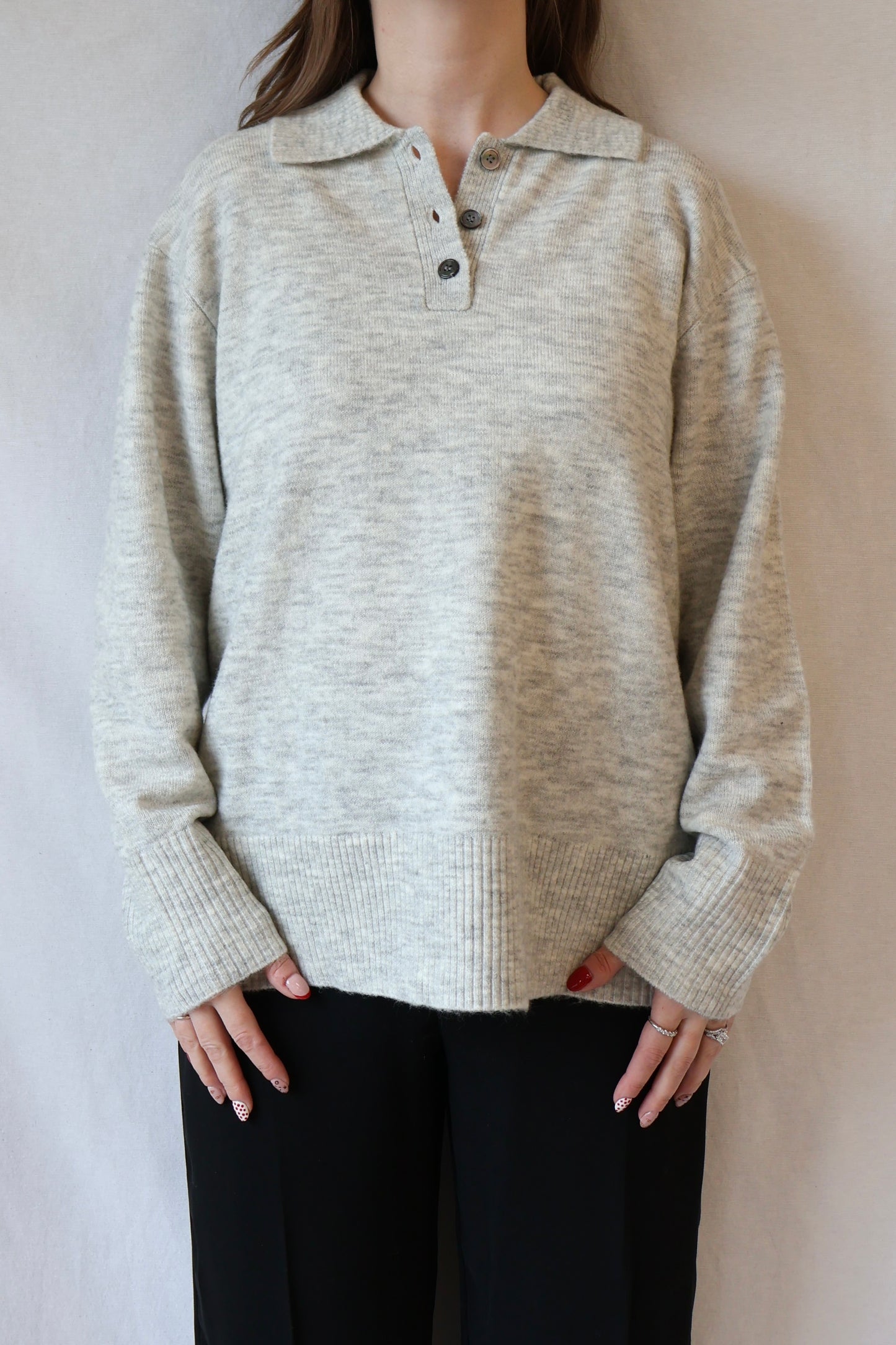 Dallas Rubgy Knit | Grey Marle