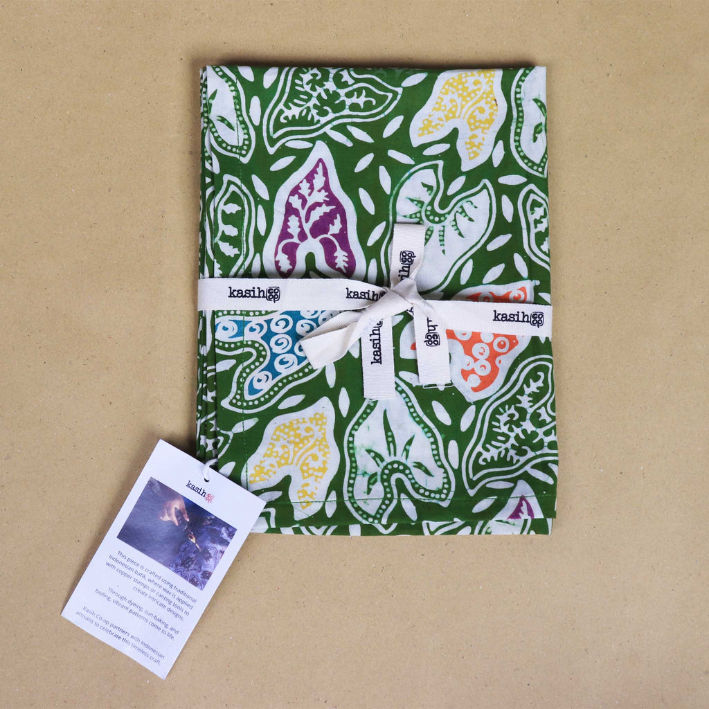 Batik Tea Towel | Taro Leaf
