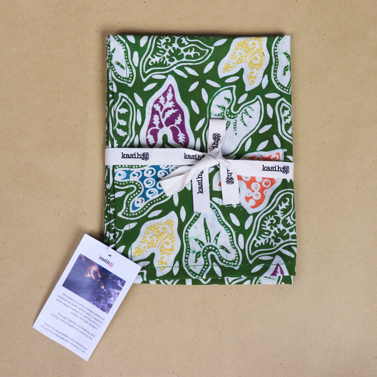 Batik Tea Towel | Taro Leaf