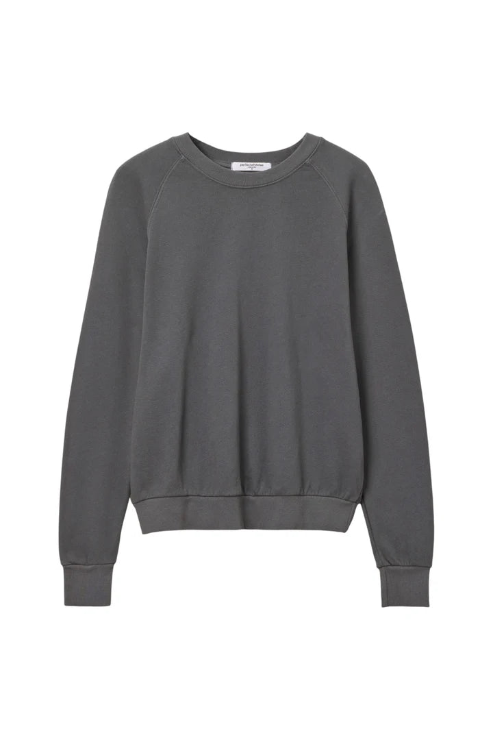 Alexi Raglan Crew | Charcoal