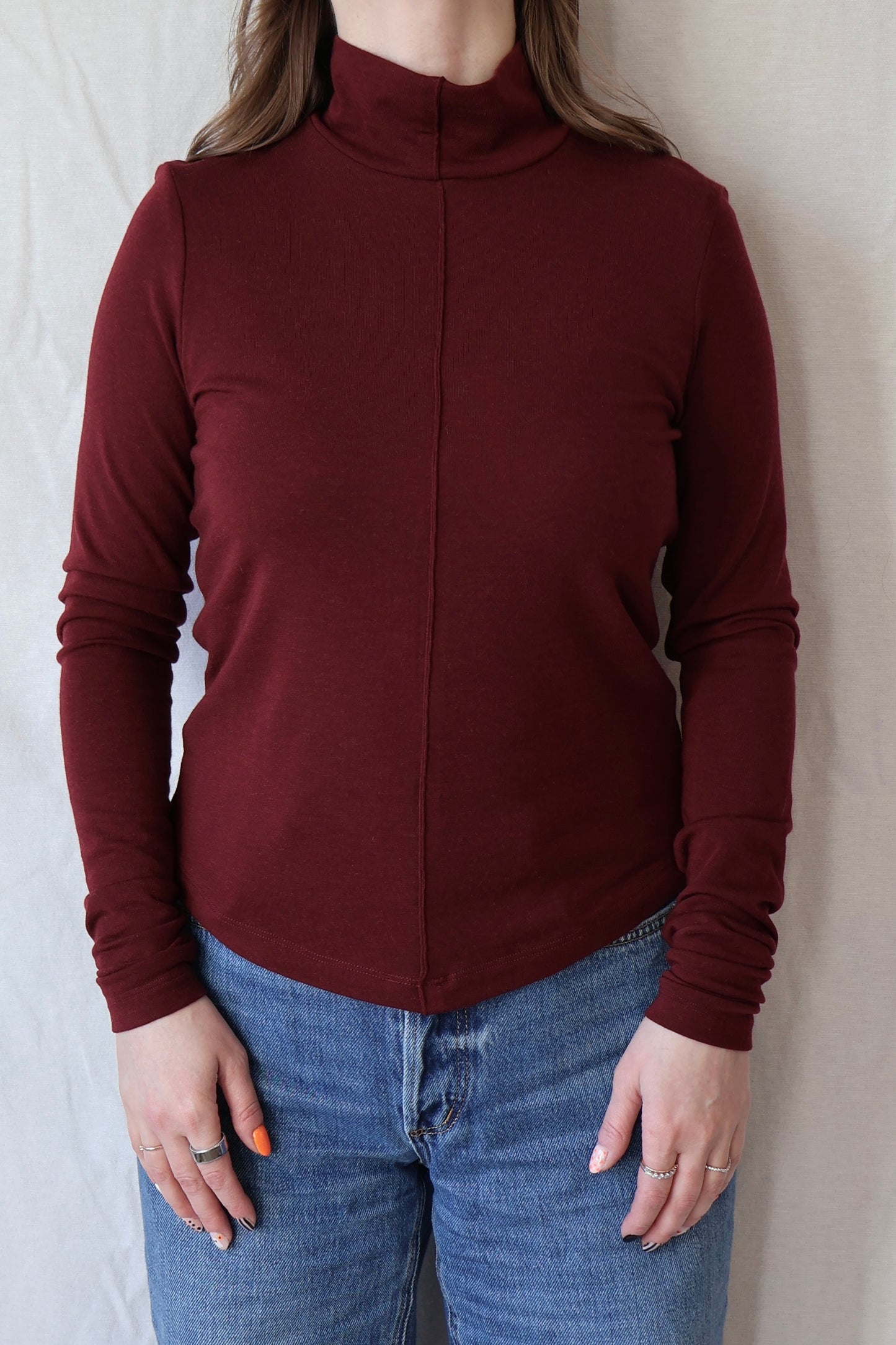Orphee Top | Burgundy
