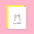 Sip Sip Hooray Risograph Card