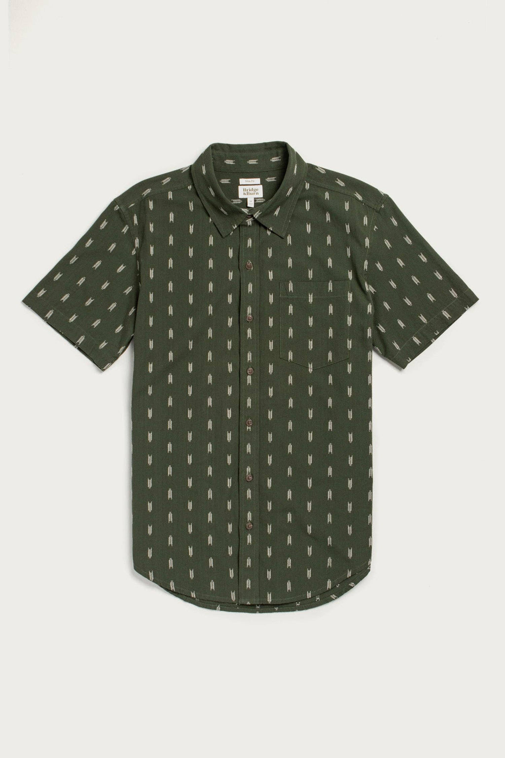 Harbor Slim Shirt / Thyme Arrows