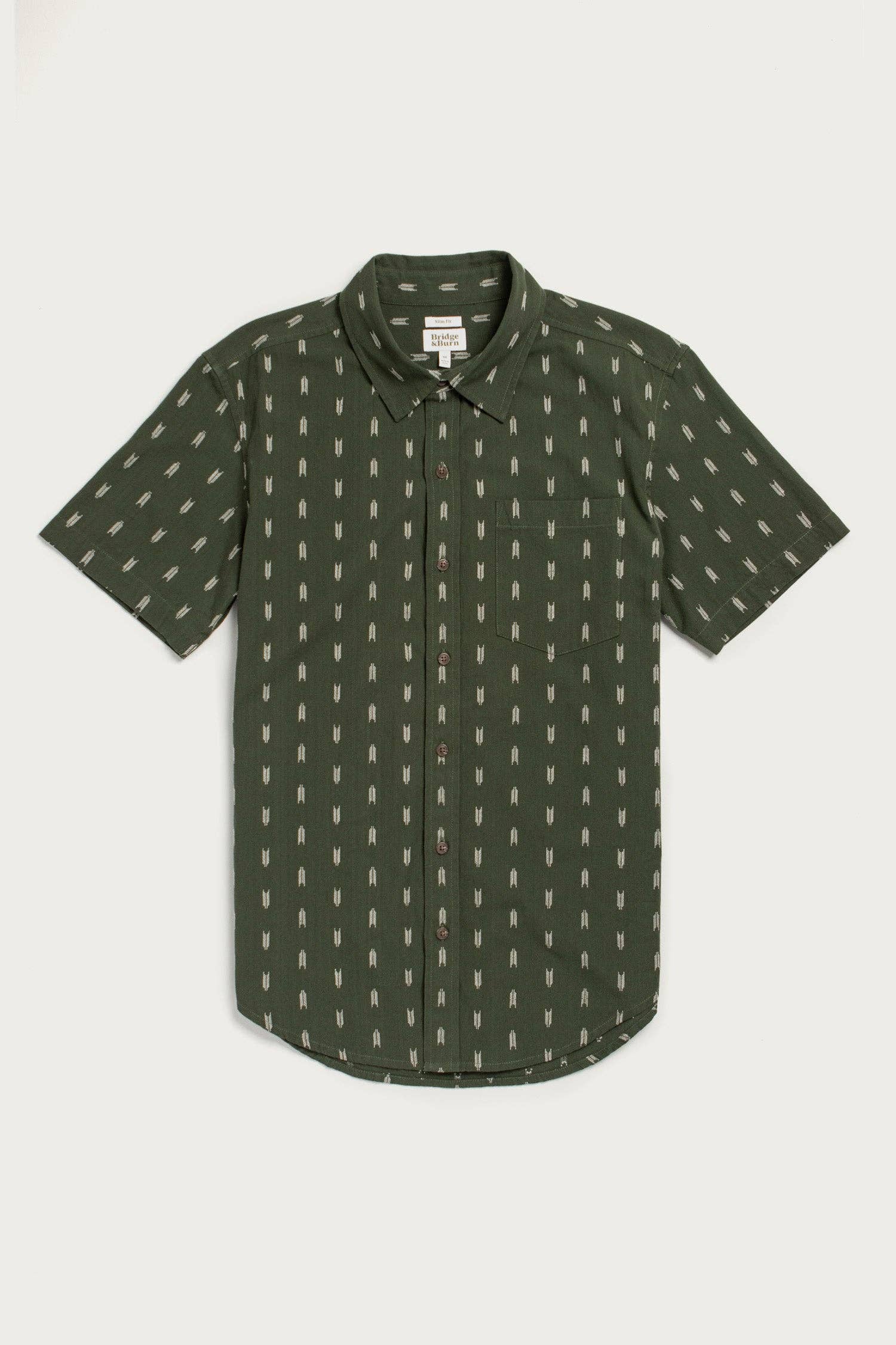 Harbor Slim Shirt / Thyme Arrows
