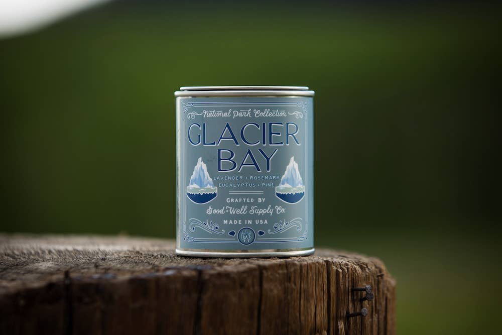 Glacier Bay National Park Candle: 1/2 Pint / Cotton Wick