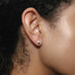 Heart Lock Studs | Sterling Silver