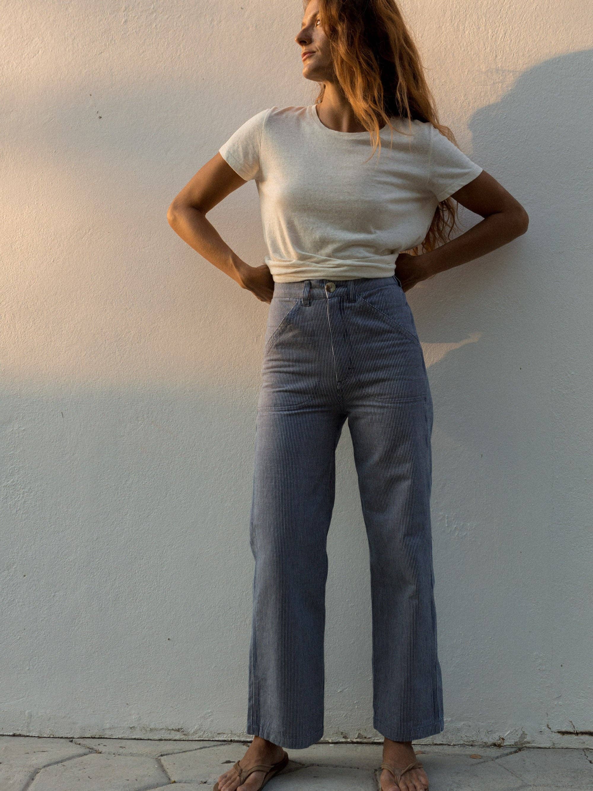Painter Pants: Railroad Stripe