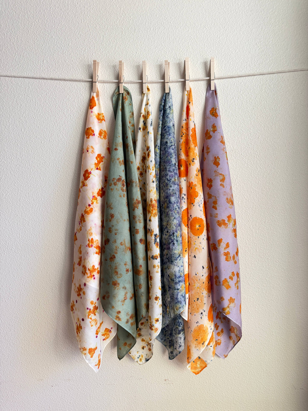 Naturally Dyed Silk Scarf - Lilac Sun