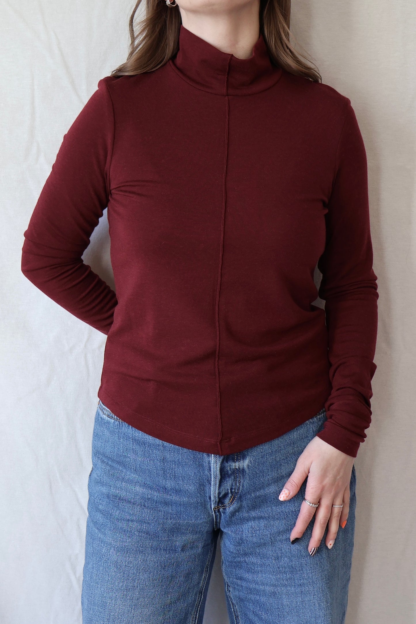 Orphee Top | Burgundy
