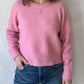 Nor O-Neck Short Sweater | Orchid Smoke