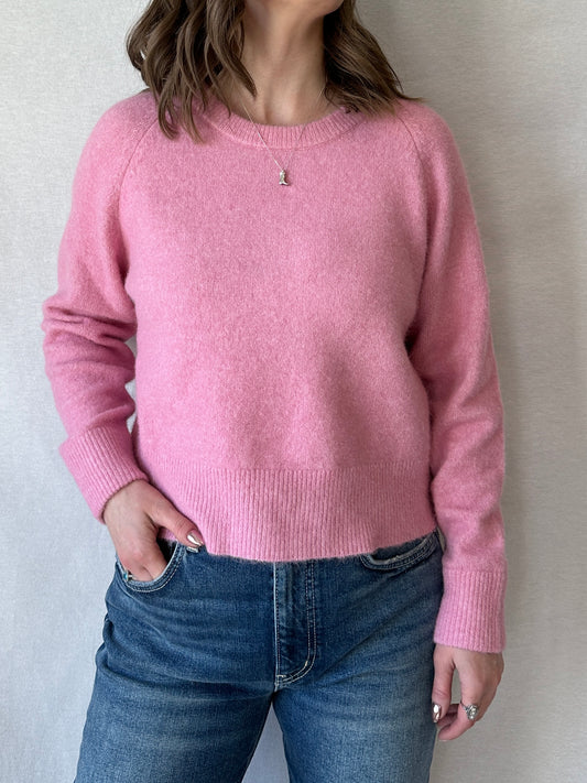 Nor O-Neck Short Sweater | Orchid Smoke