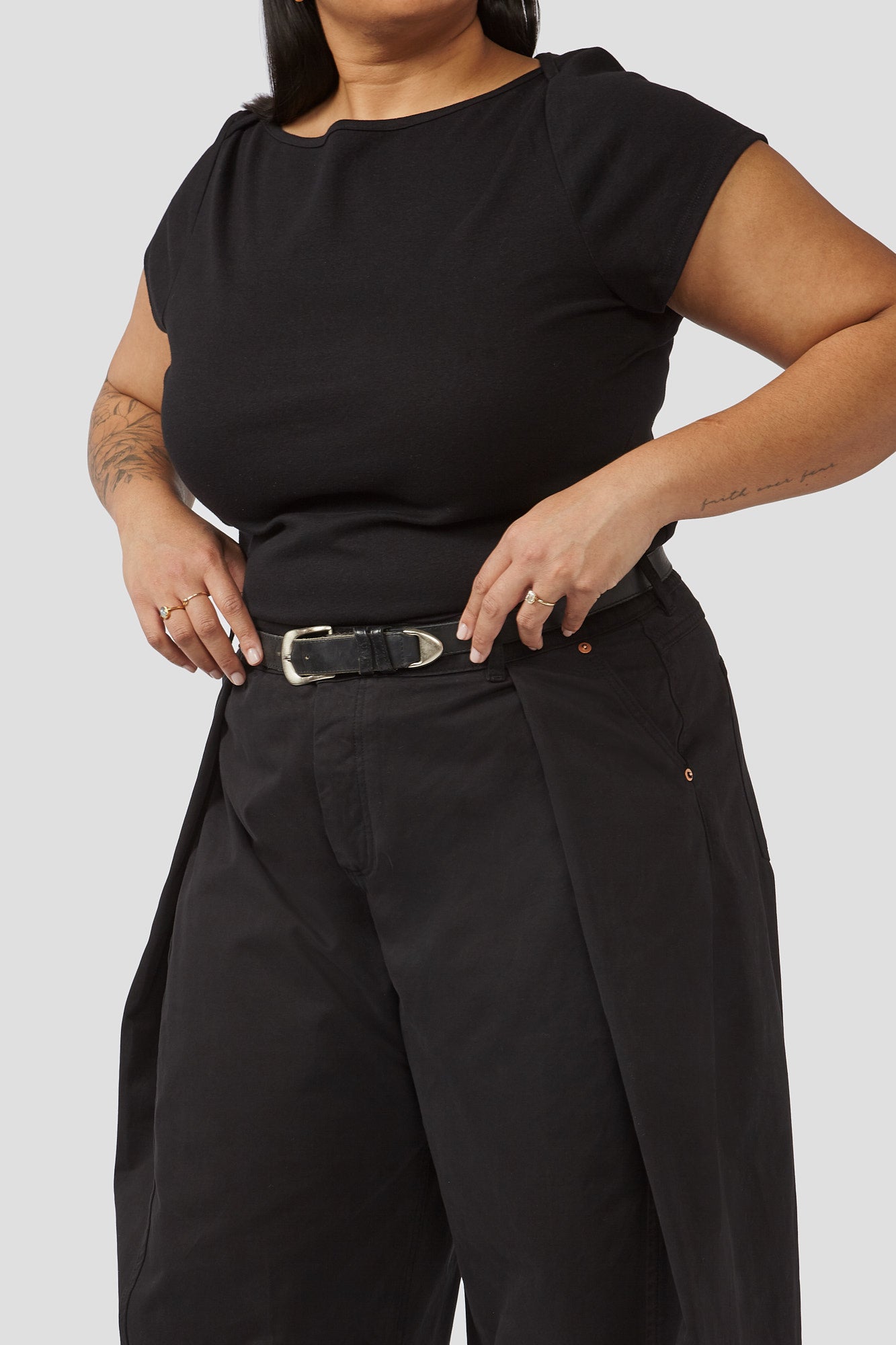 Fortune Wide Leg Trousers | Black