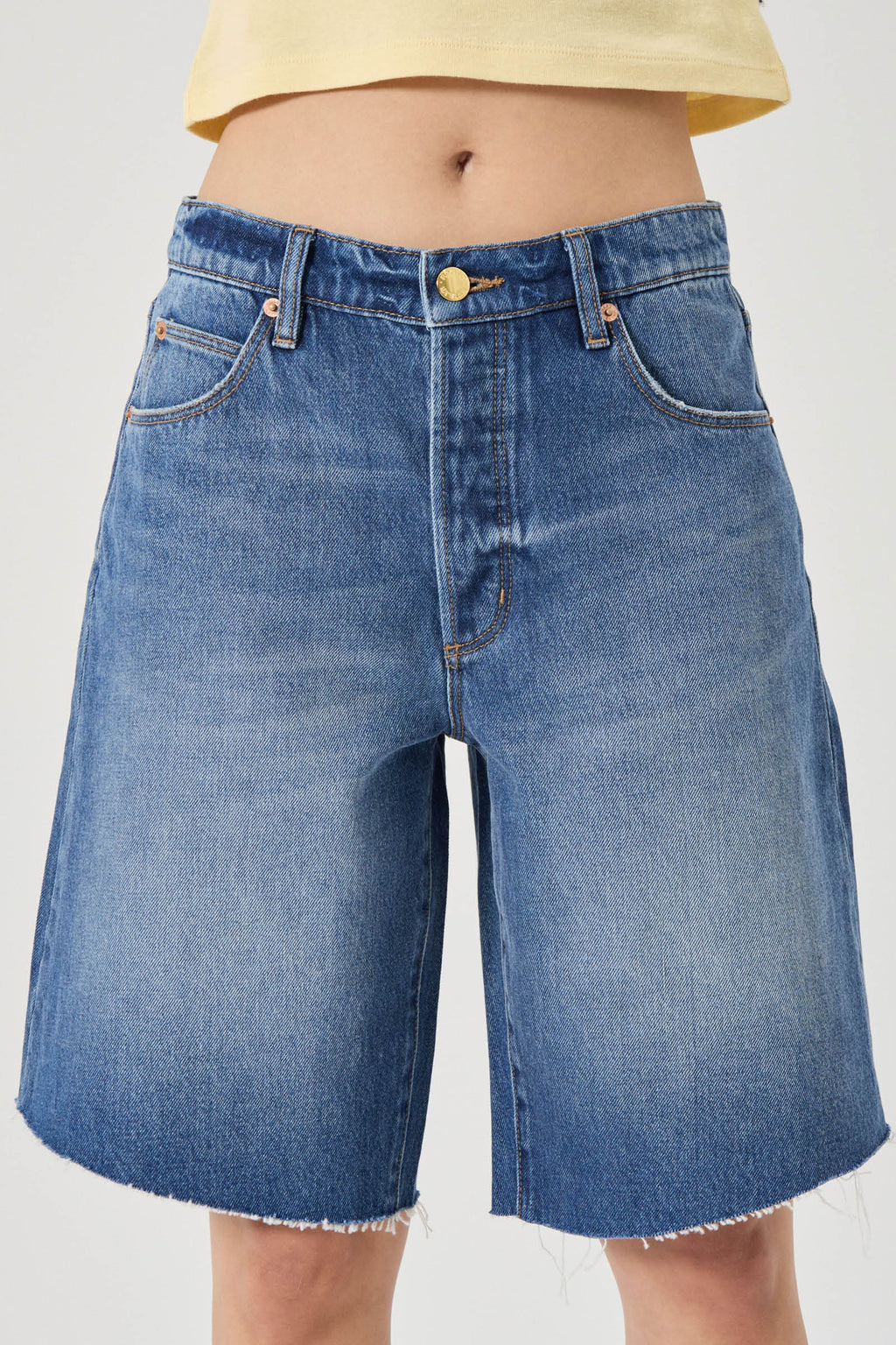 Charlotte Relaxed Long Shorts | Paris Texas
