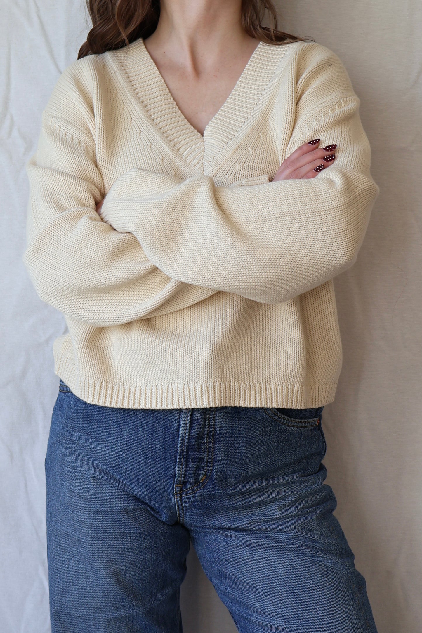 Addie V-Neck Sweater | Sugar