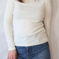 Whidbey Turtleneck| Washed White