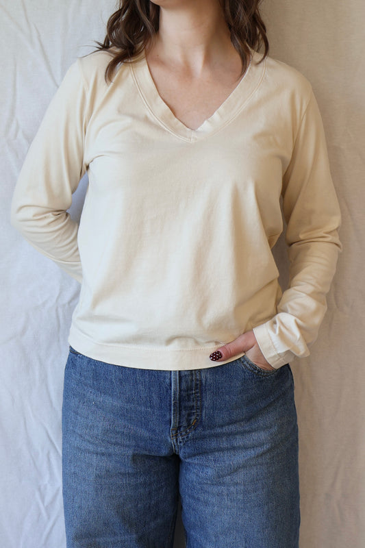 Sinatra V-Neck Long Sleeve | Sugar