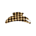 Slim Hair Claw Clip | Faded Checker