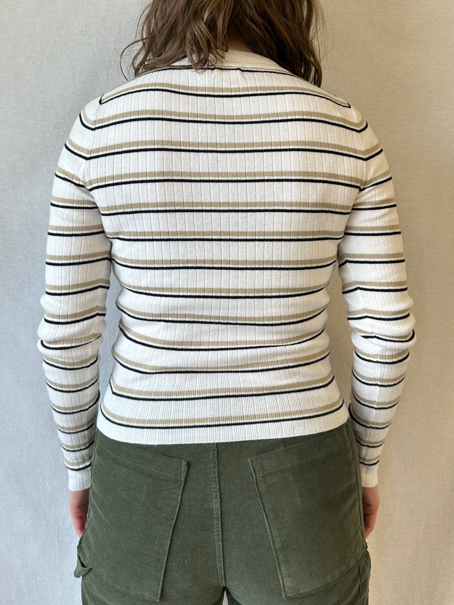 Romi Striped Long Sleeve | Cream