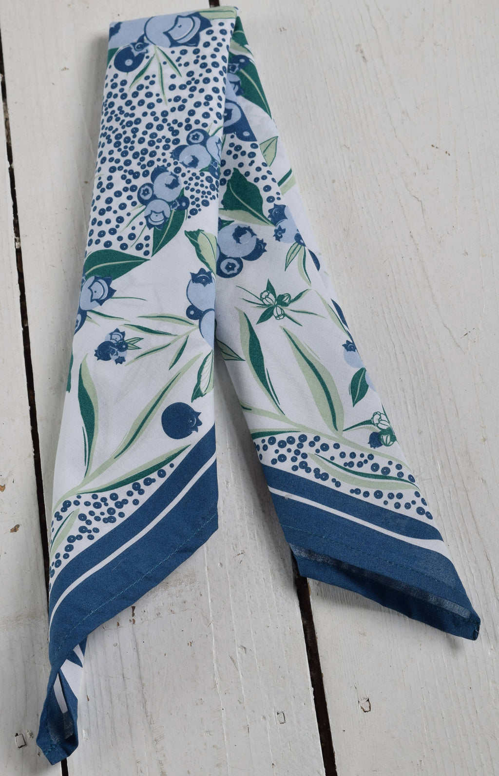 Wild Blueberry Bandana - 100% Cotton - Handkerchief