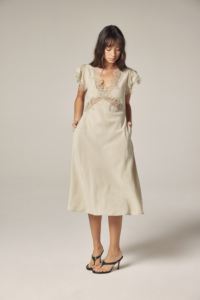 Lace Bias Dress | Ash