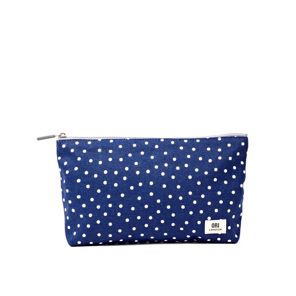 Maida | Navy Polka | Cotton Canvas