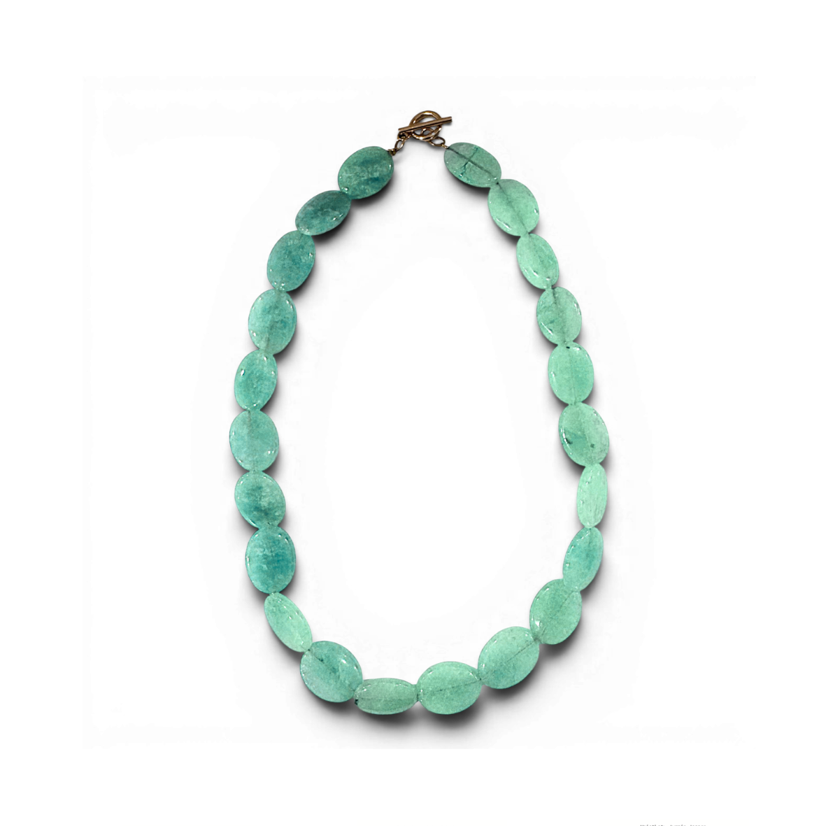 Oval Aquamarine Necklace